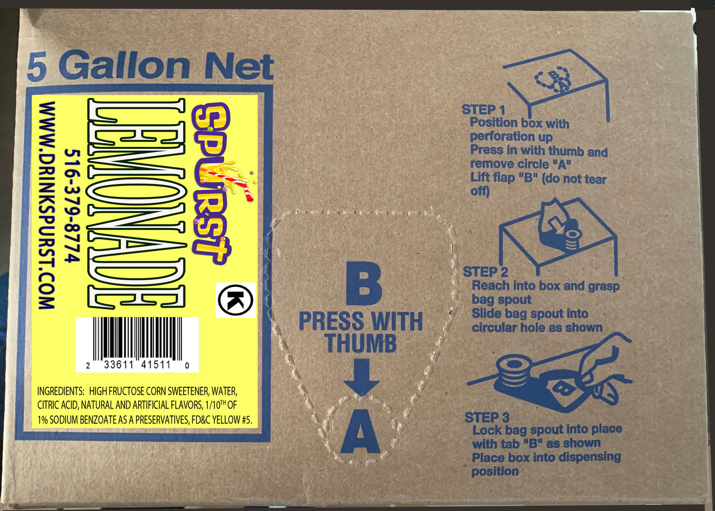 Lemonade Syrup-Commercial Beverage Lemonade Drink| Spurst Beverage Corp